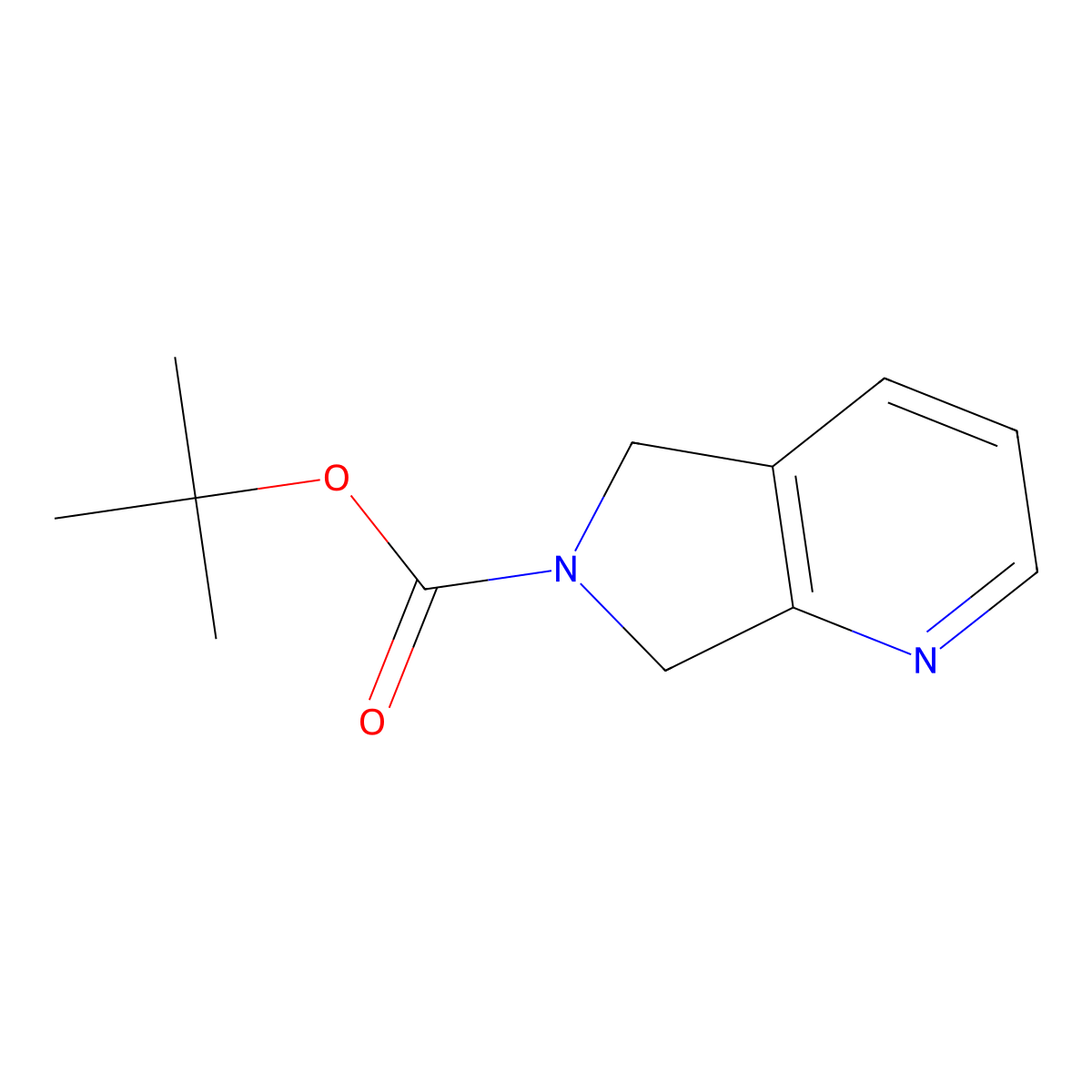 tert-butyl 5H-pyrrolo[3,4-b]pyridine-6(7H)-carboxylate molecular structure, CAS 1059172-92-7
