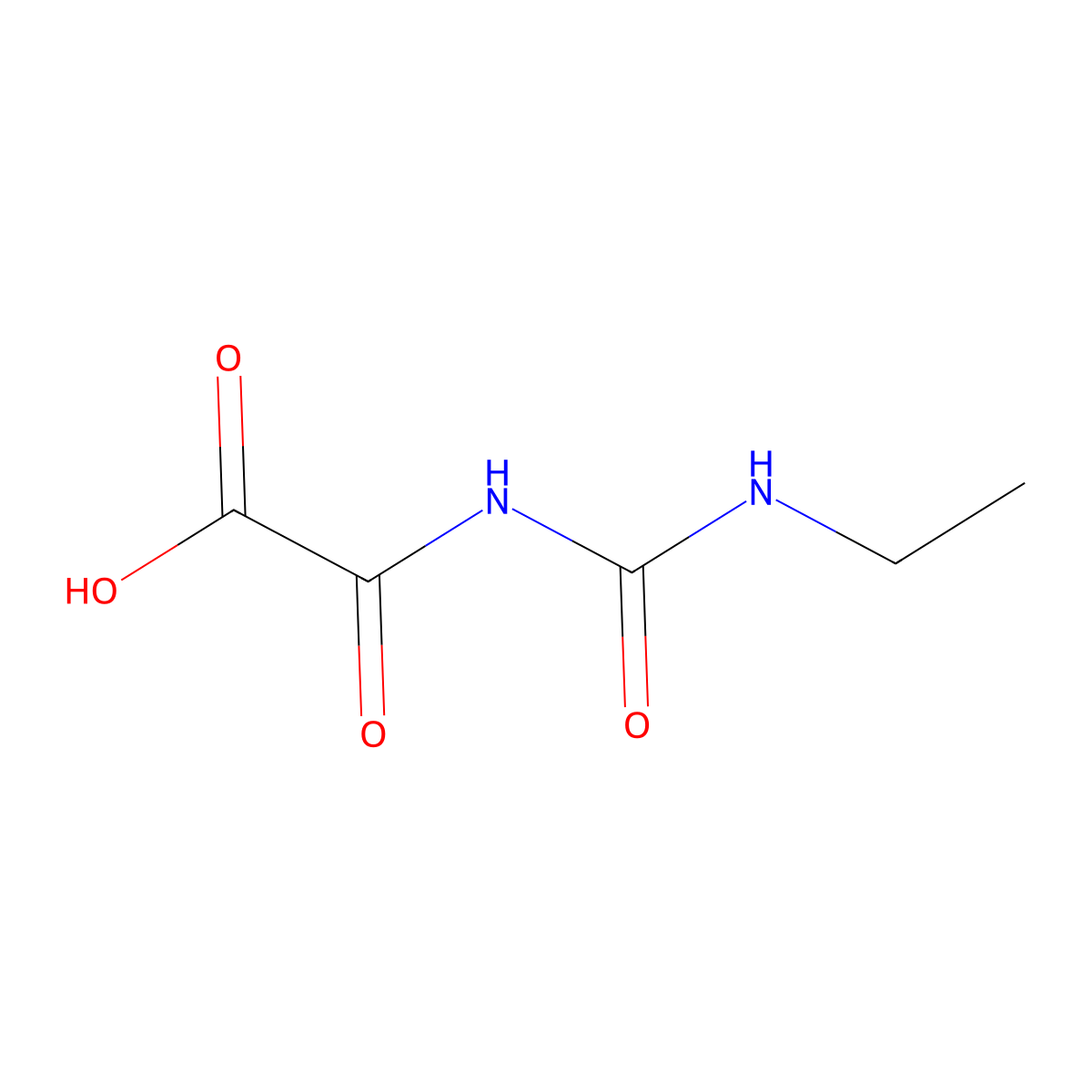 2-(3-Ethylureido)-2-oxoacetic acid molecular structure, CAS 105919-00-4