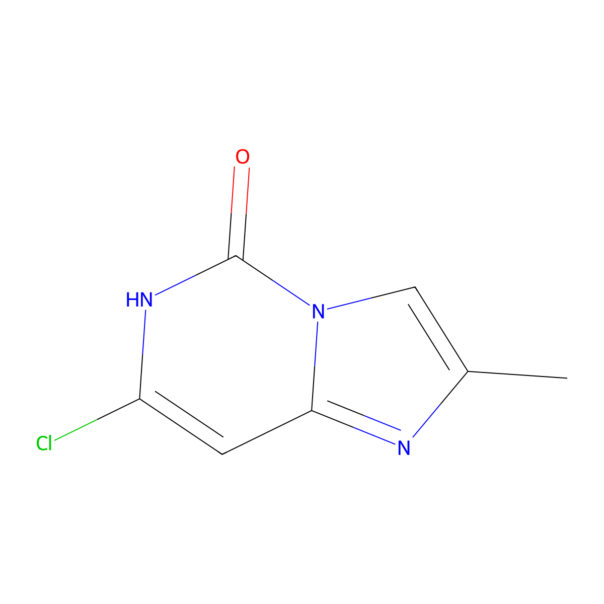 7-chloro-2-methyl-6H-imidazo[1,2-c]pyrimidin-5-one molecular structure, CAS 1059191-51-3