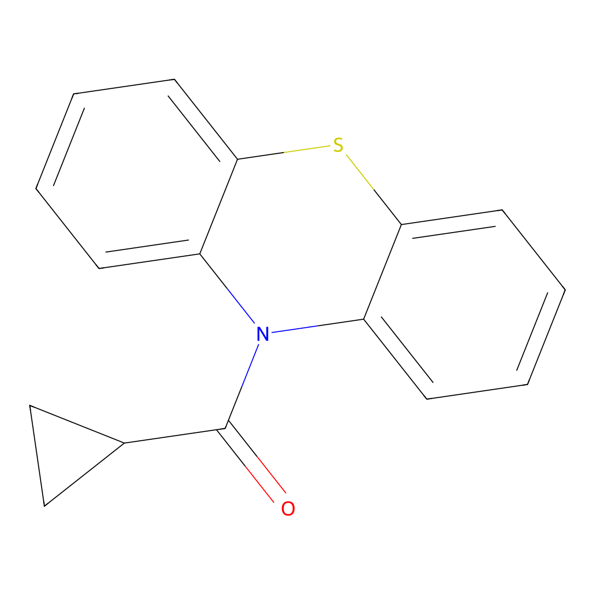 Cyclopropyl-phenothiazin-10-yl-methanone molecular structure, CAS 105925-76-6