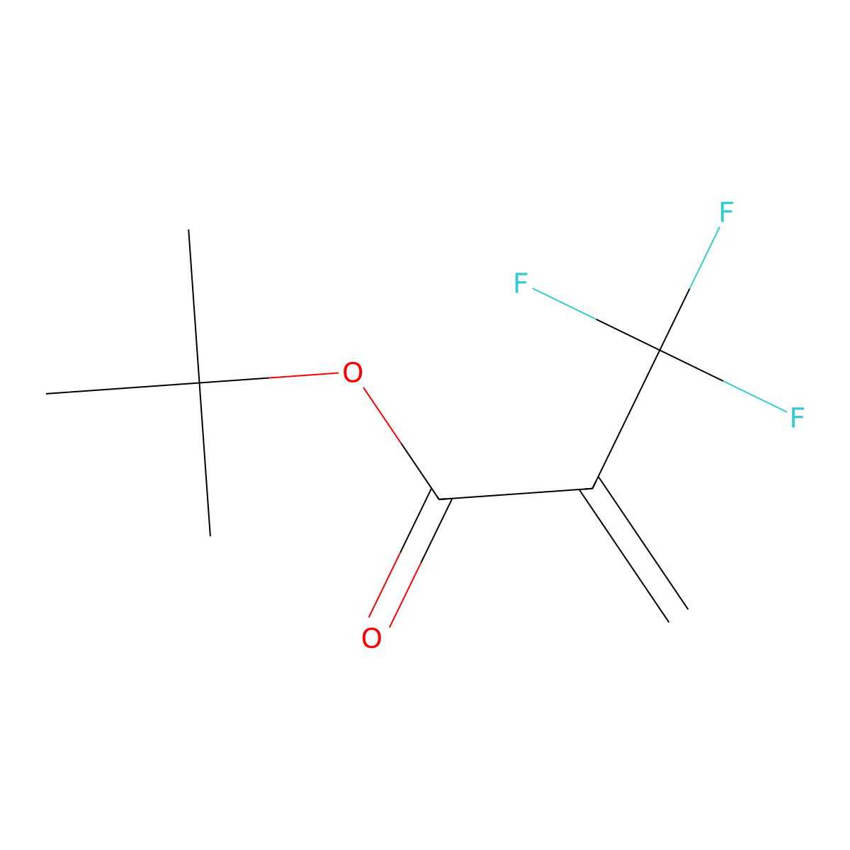 tert-Butyl 2-(trifluoromethyl)acrylate molecular structure, CAS 105935-24-8