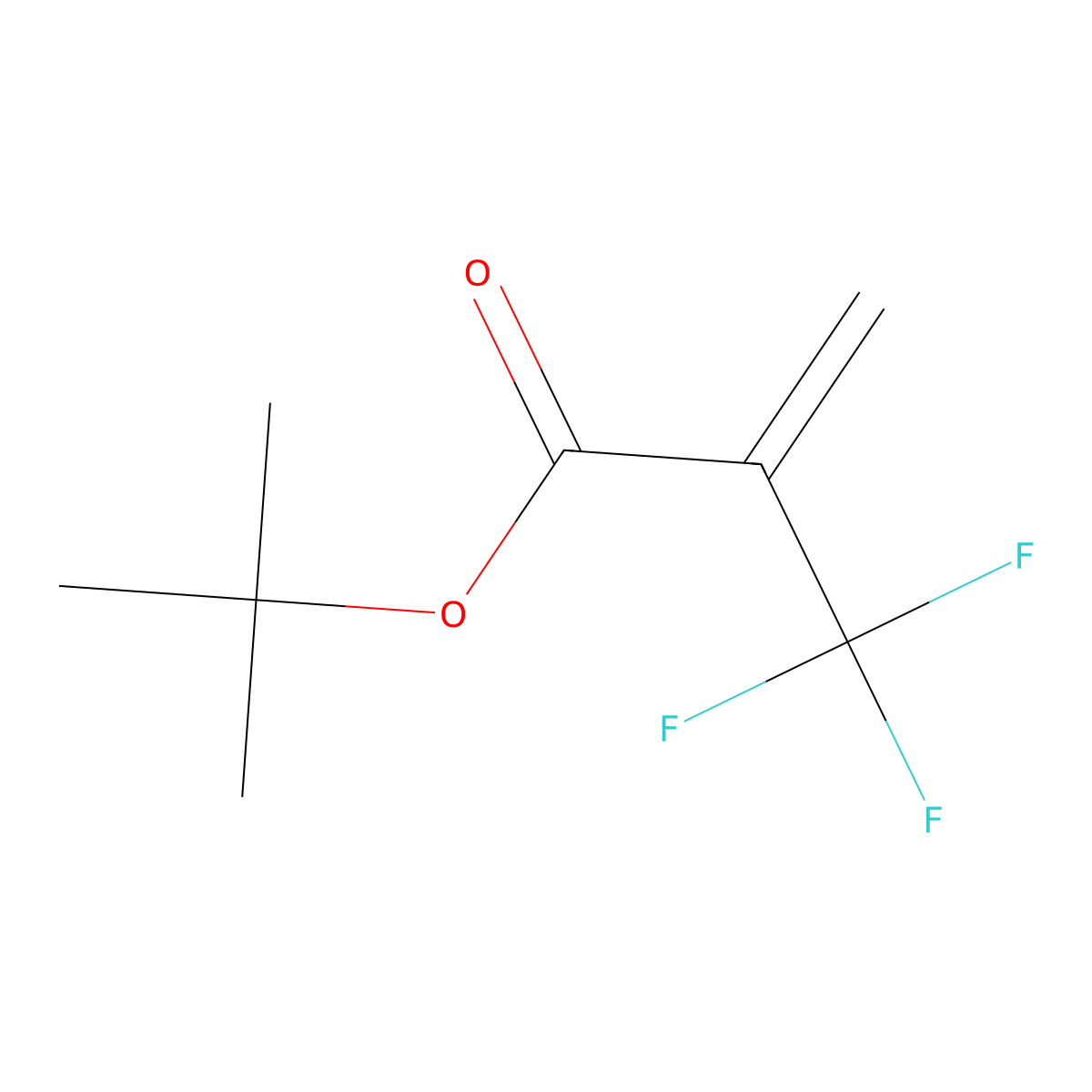 tert-Butyl 2-(trifluoromethyl)acrylate molecular structure, CAS 105935-24-8