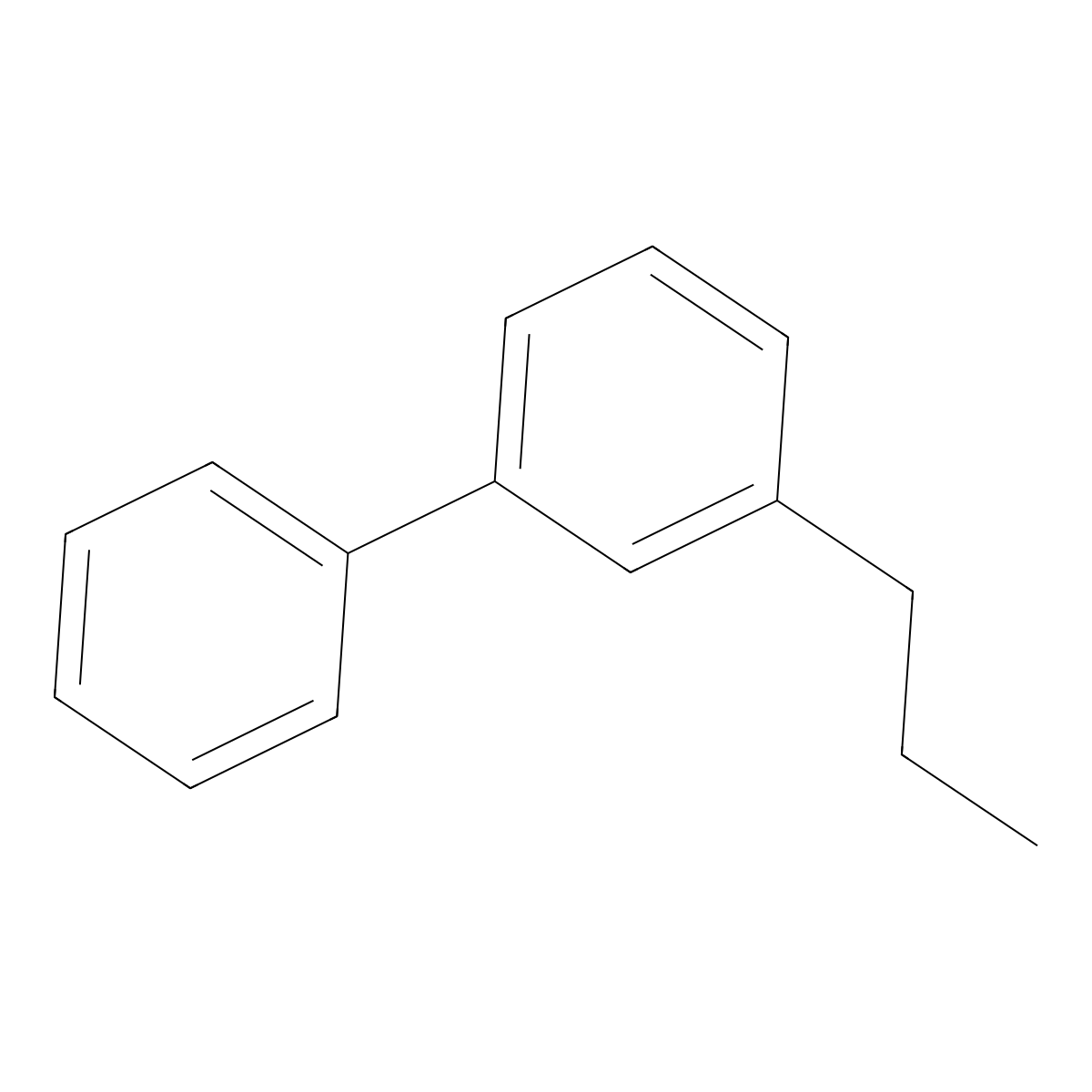 3-Propyl-1,1'-biphenyl molecular structure, CAS 105937-86-8