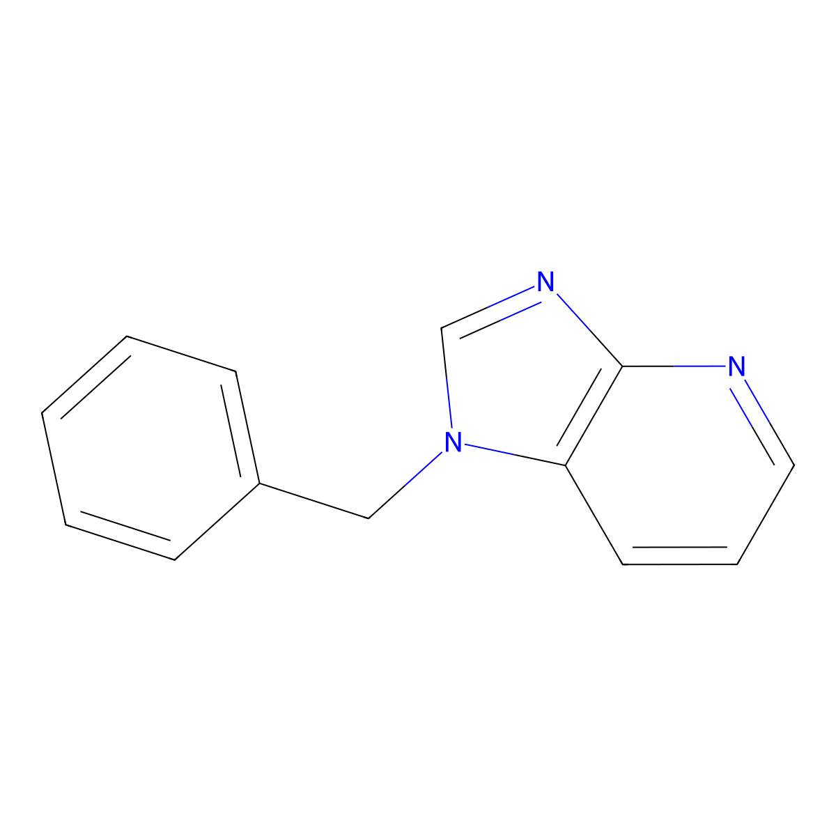 1-benzyl-1H-imidazo[4,5-b]pyridine molecular structure, CAS 105942-43-6