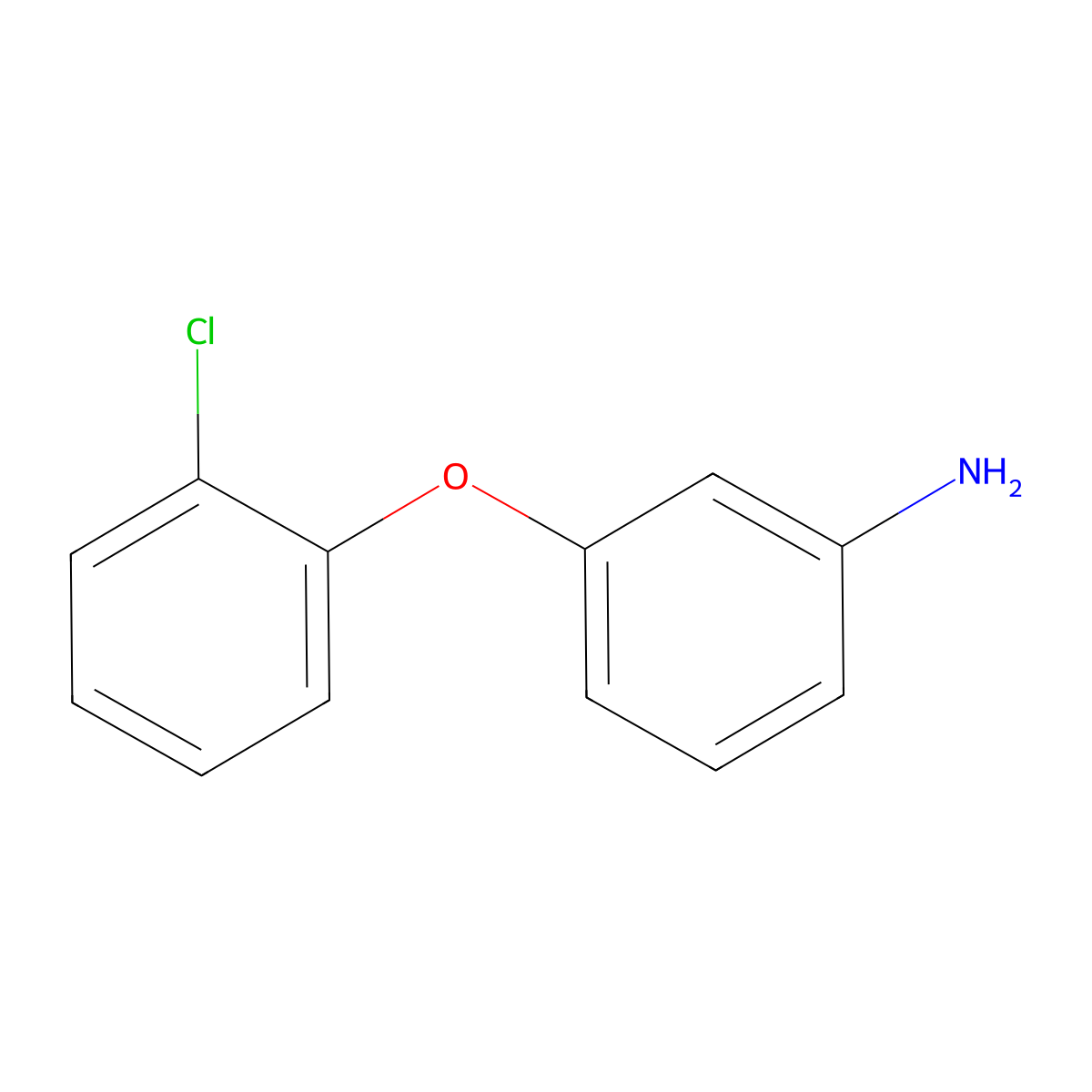 3-(2-Chlorophenoxy)aniline molecular structure, CAS 105945-25-3