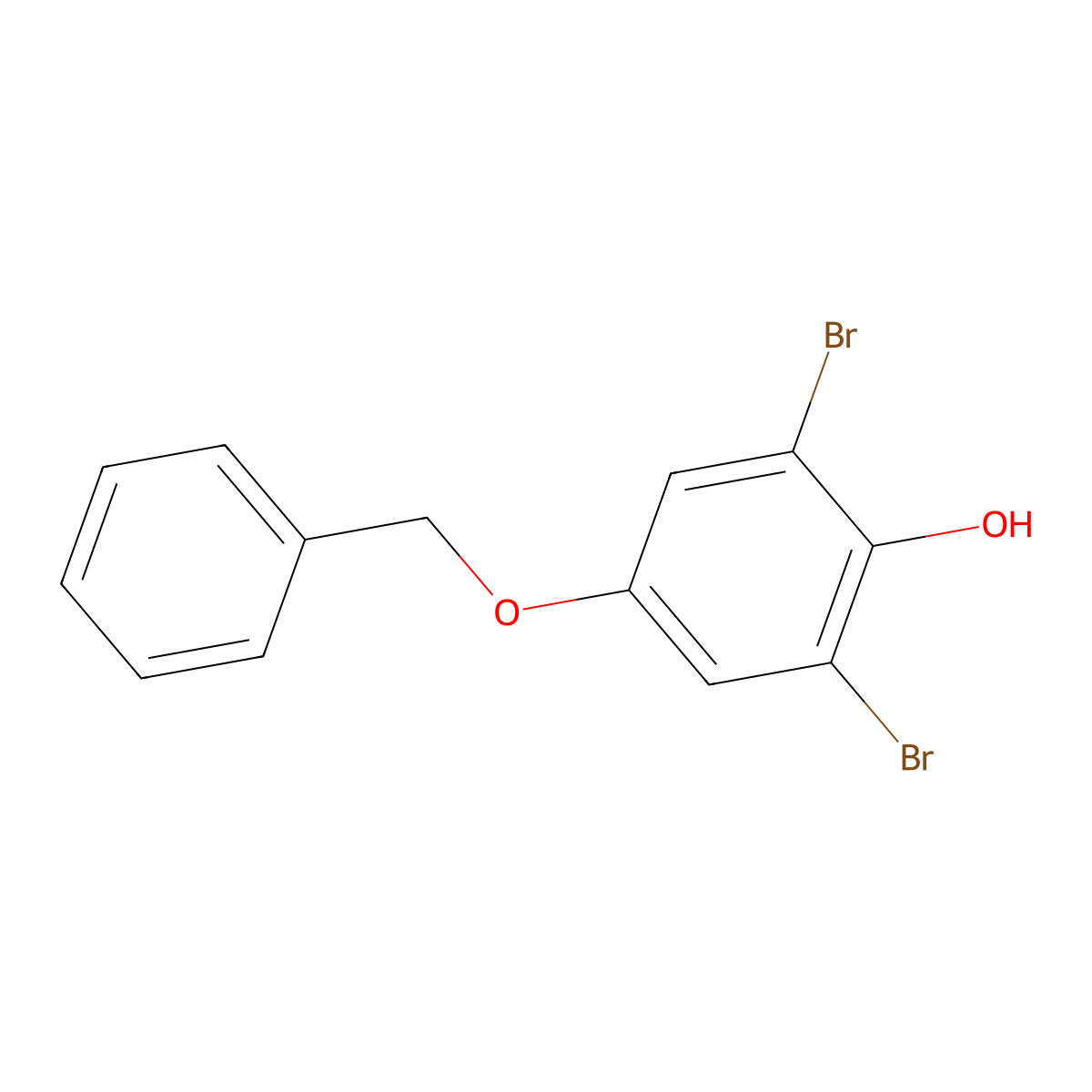 4-(Benzyloxy)-2,6-dibromophenol molecular structure, CAS 105946-33-6