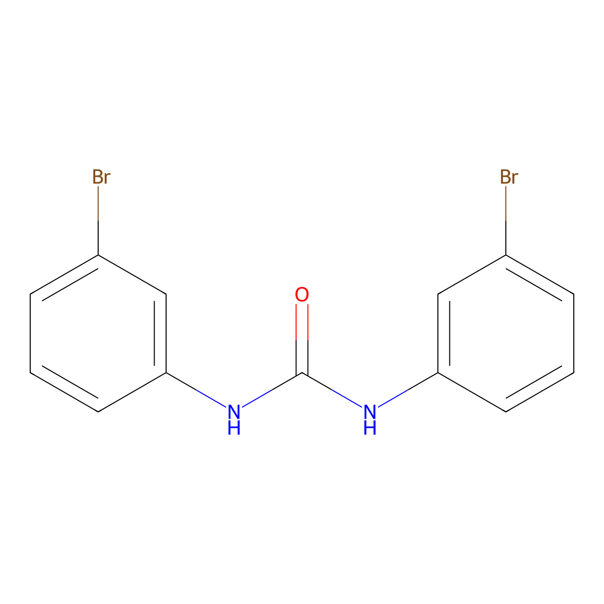 1,3-Bis(3-bromophenyl)urea molecular structure, CAS 105946-57-4