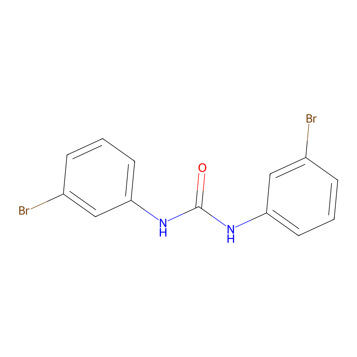 1,3-Bis(3-bromophenyl)urea molecular structure, CAS 105946-57-4