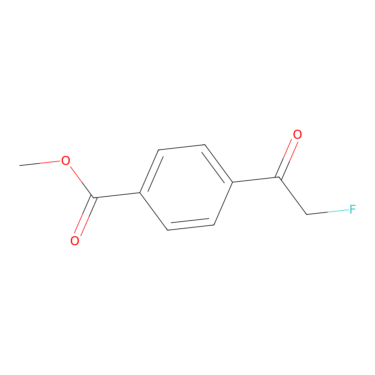 4-(2-Fluoro-acetyl)-benzoic acid methyl ester molecular structure, CAS 1059549-45-9