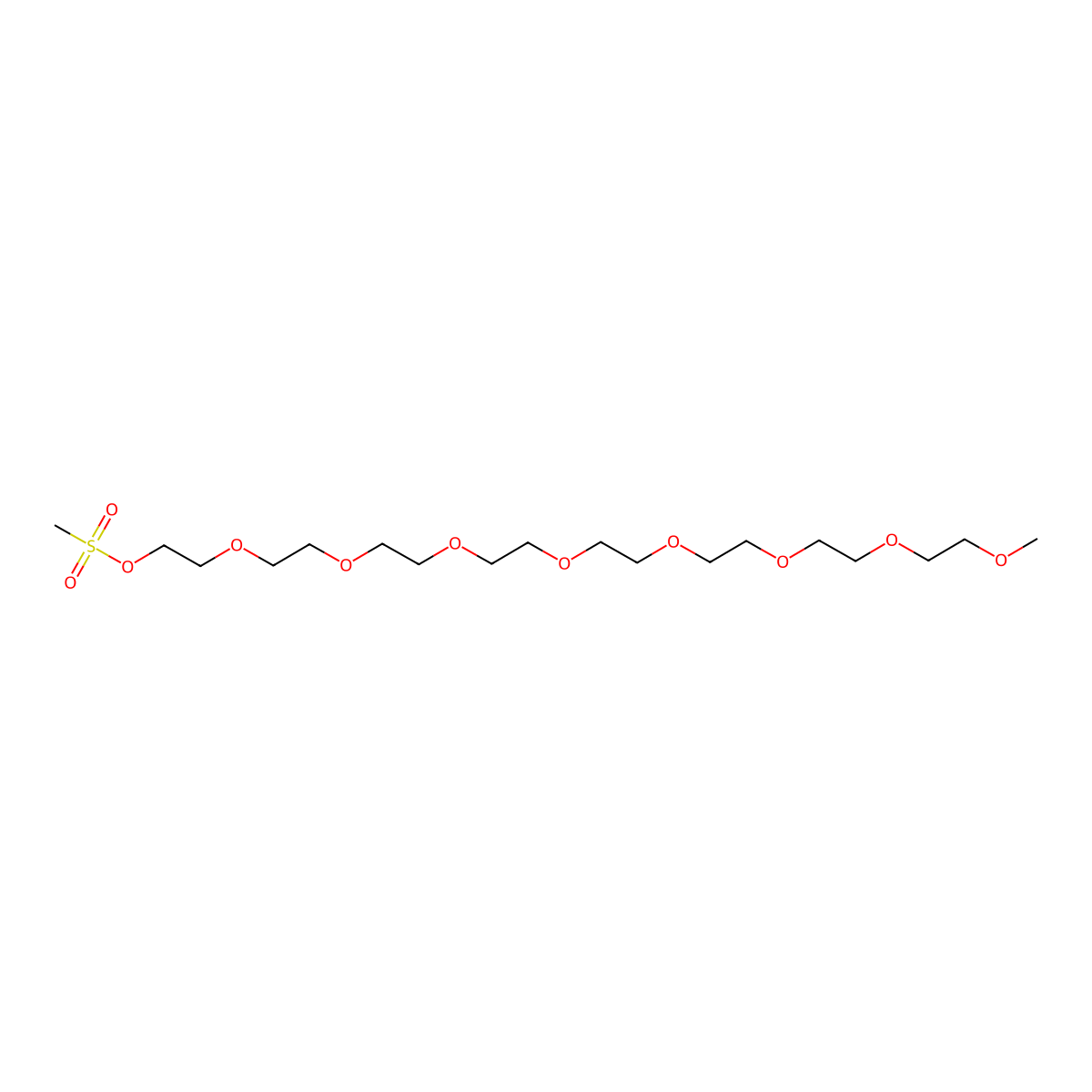m-PEG9-Ms molecular structure, CAS 1059588-19-0