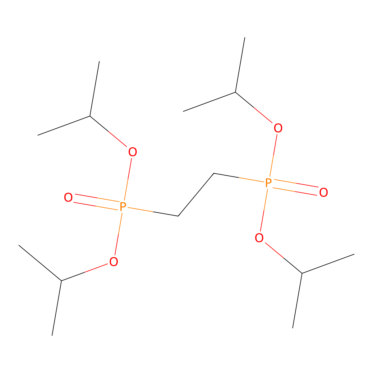 Tetraisopropyl 1,2-ethylenediphosphonate molecular structure, CAS 10596-16-4