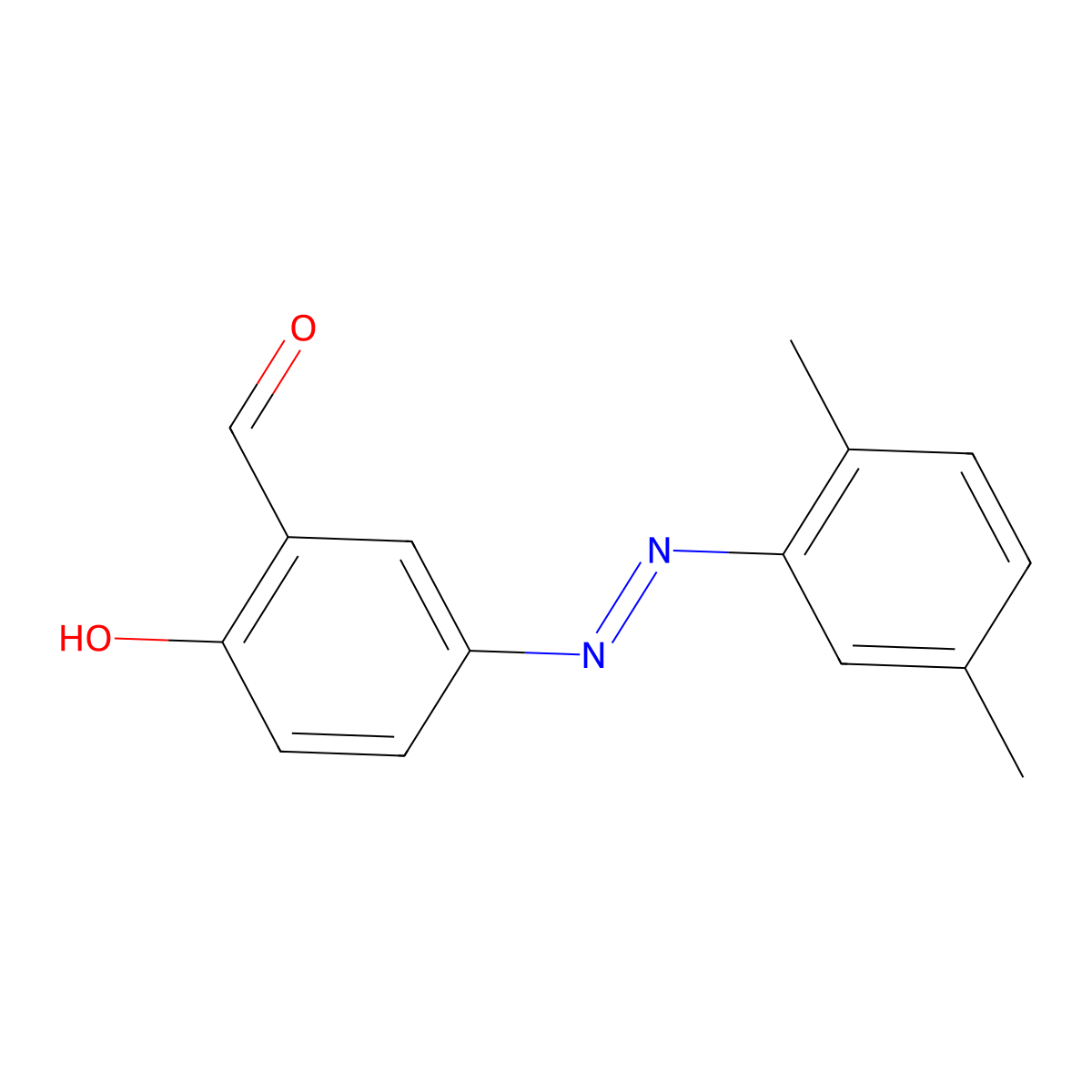 5-[(E)-(2,5-dimethylphenyl)diazenyl]-2-hydroxybenzaldehyde molecular structure, CAS 1059605-20-7