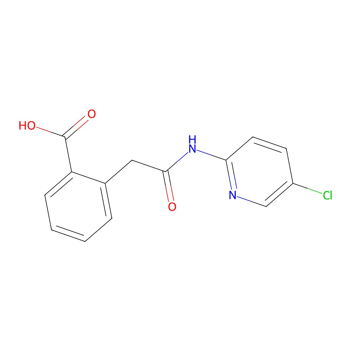 2-(2-((5-Chloropyridin-2-yl)amino)-2-oxoethyl)benzoic acid molecular structure, CAS 1059623-37-8