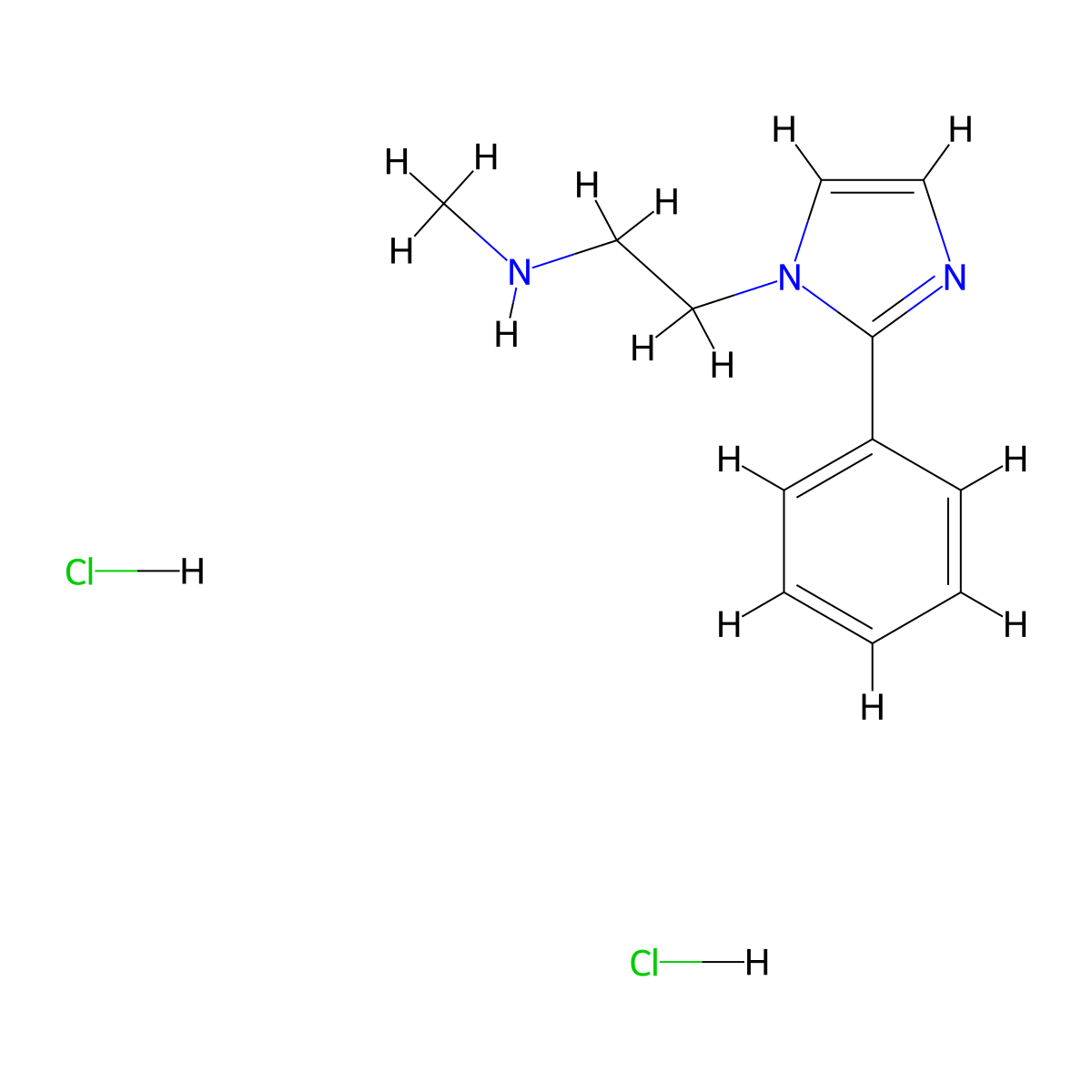 n-Methyl-2-(2-phenyl-1h-imidazol-1-yl)ethanamine dihydrochloride molecular structure, CAS 1059626-13-9