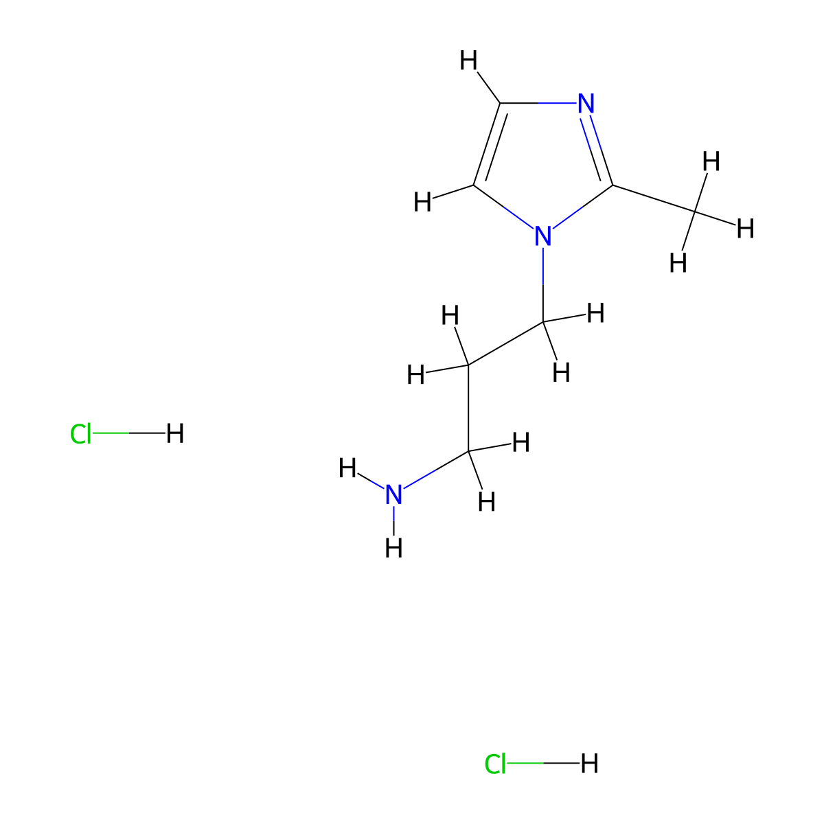 3-(2-methyl-1H-imidazol-1-yl)propan-1-amine dihydrochloride molecular structure, CAS 1059626-17-3