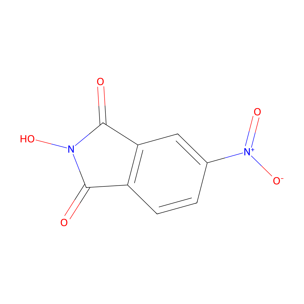 N-Hydroxy-4-nitrophthalimide molecular structure, CAS 105969-98-0