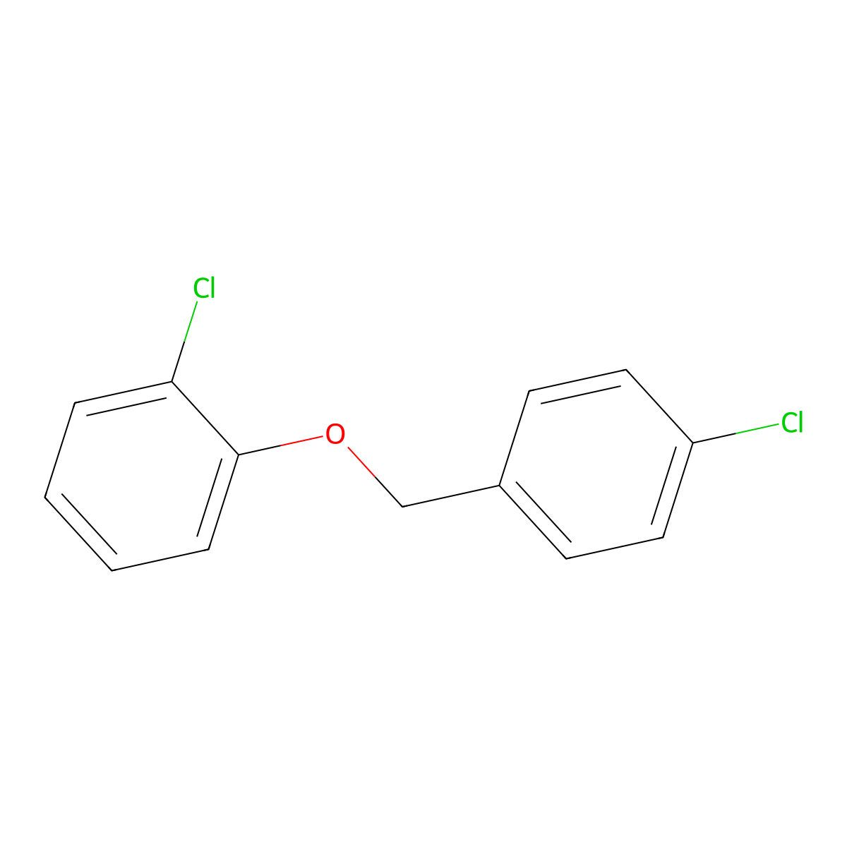 1-Chloro-2-[(4-chlorophenyl)methoxy]benzene molecular structure, CAS 105971-61-7