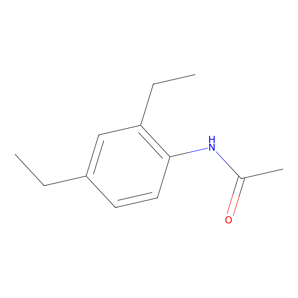 N-(2,4-diethylphenyl)acetamide molecular structure, CAS 105973-33-9