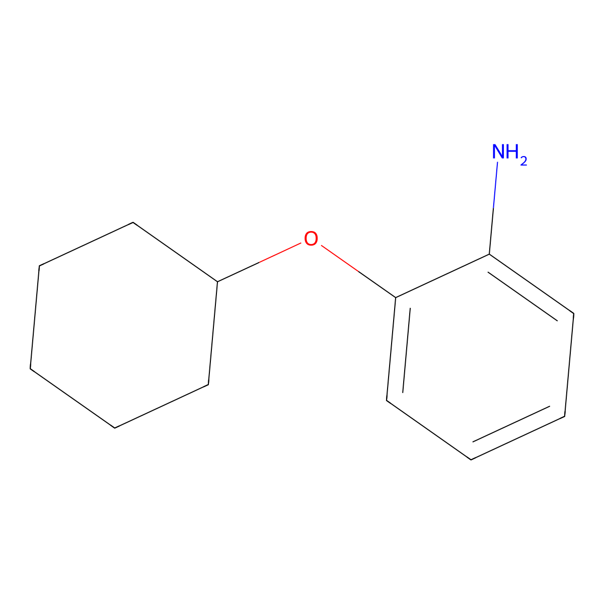 2-(Cyclohexyloxy)aniline molecular structure, CAS 105973-37-3