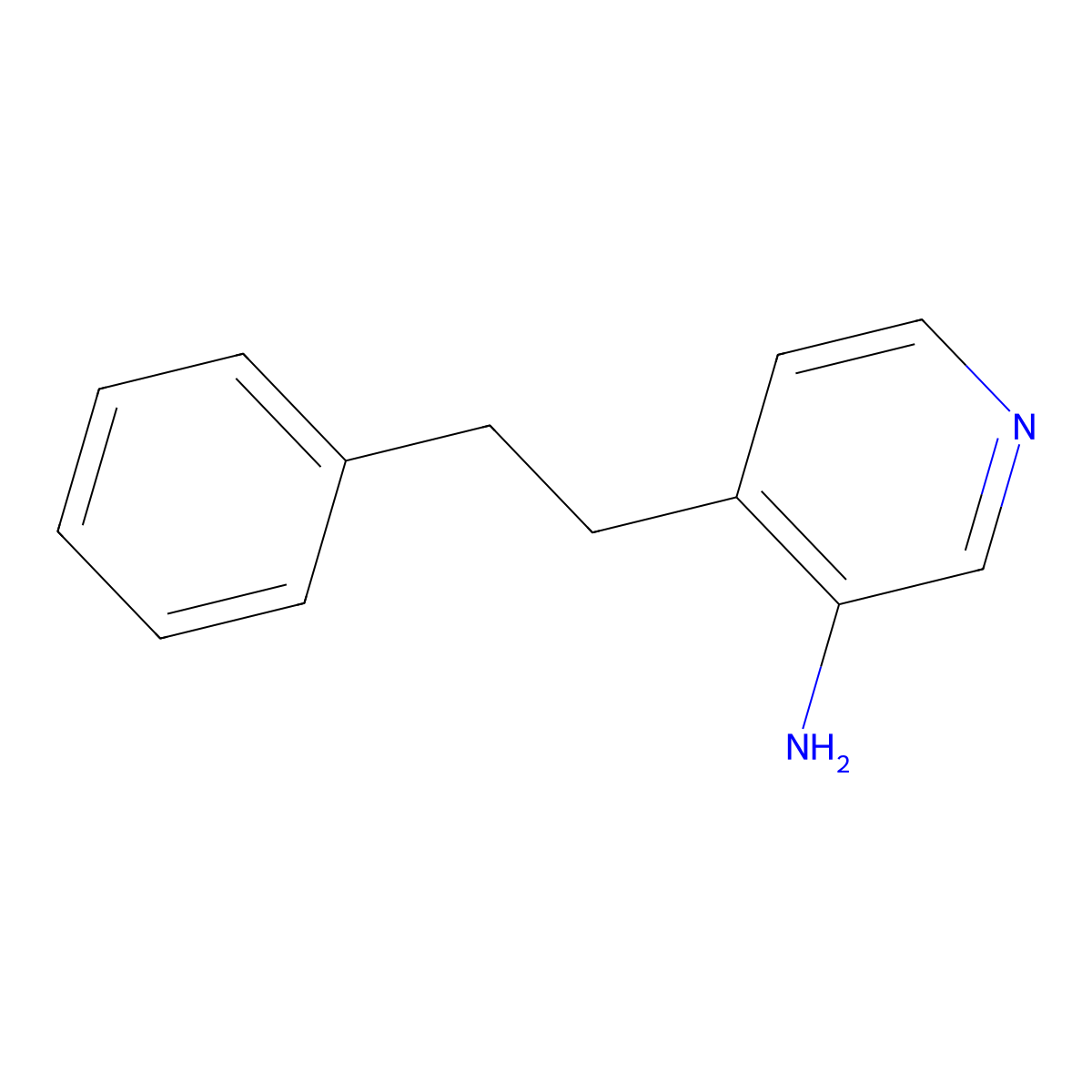 4-Phenethylpyridin-3-amine molecular structure, CAS 105973-92-0