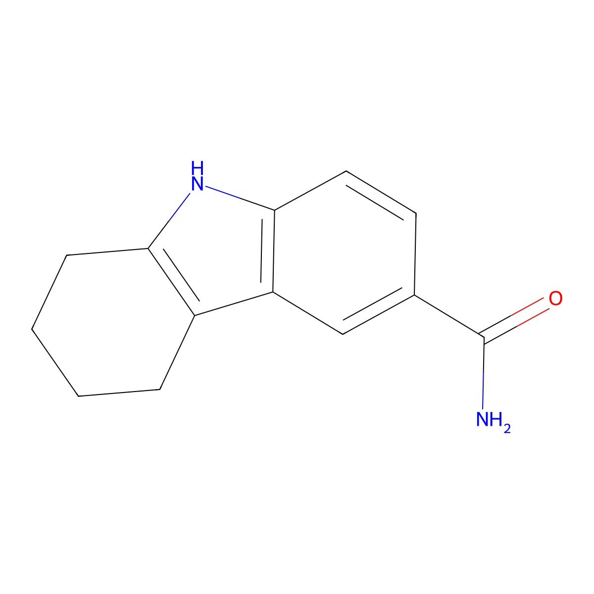2,3,4,9-Tetrahydro-1h-carbazole-6-carboxamide molecular structure, CAS 105973-96-4