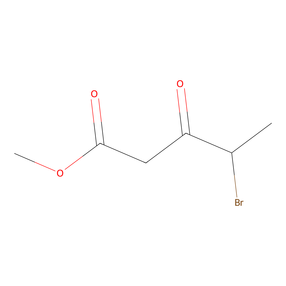 Methyl 4-bromo-3-oxopentanoate molecular structure, CAS 105983-77-5