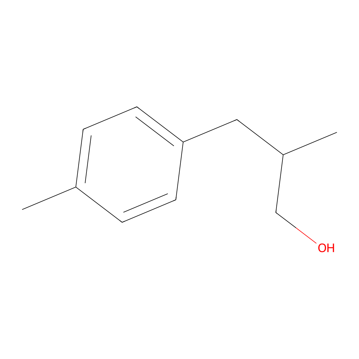 2-Methyl-3-p-tolyl-propan-1-ol molecular structure, CAS 105984-60-9