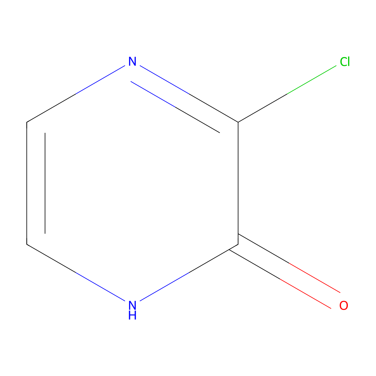 3-Chloro-1,2-dihydropyrazin-2-one molecular structure, CAS 105985-17-9