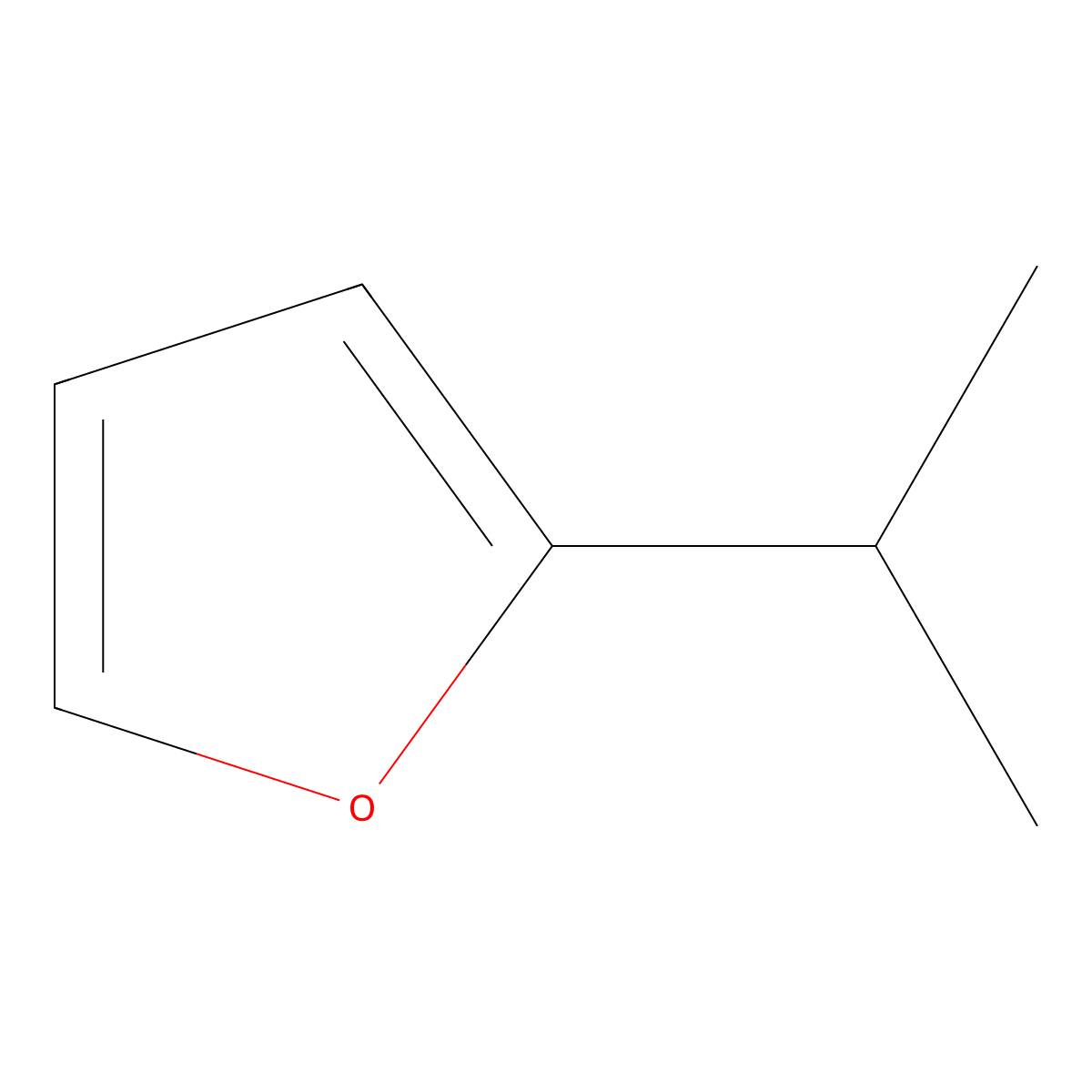 2-(1-Methylethyl)furan molecular structure, CAS 10599-59-4