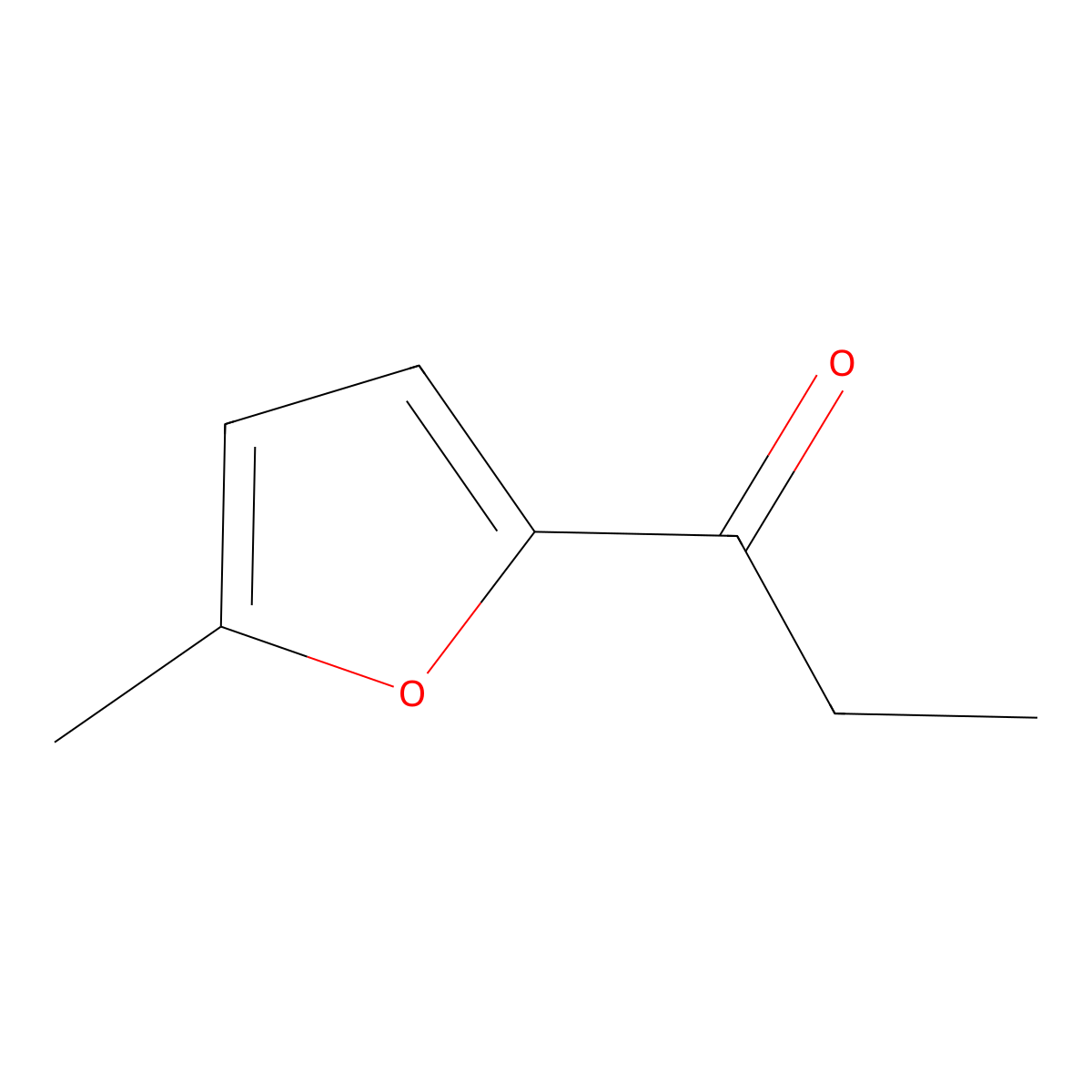 5-Methyl-2-propionylfuran molecular structure, CAS 10599-69-6