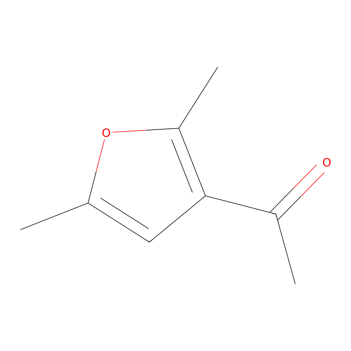 3-Acetyl-2,5-dimethylfuran molecular structure, CAS 10599-70-9