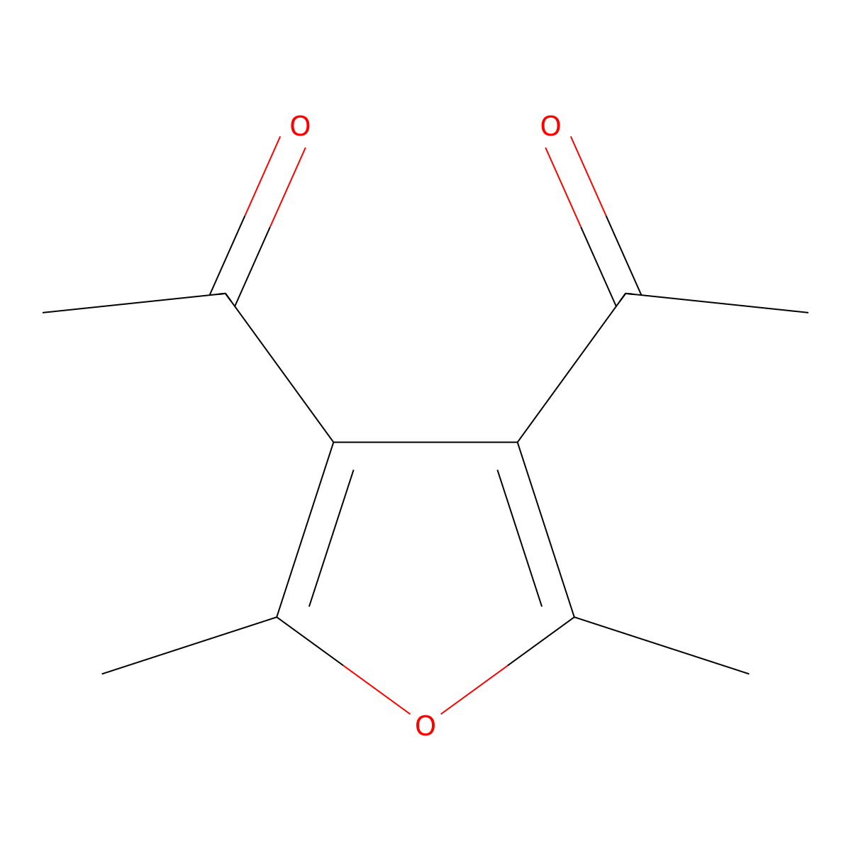 1,1'-(2,5-Dimethylfuran-3,4-diyl)diethanone molecular structure, CAS 10599-72-1