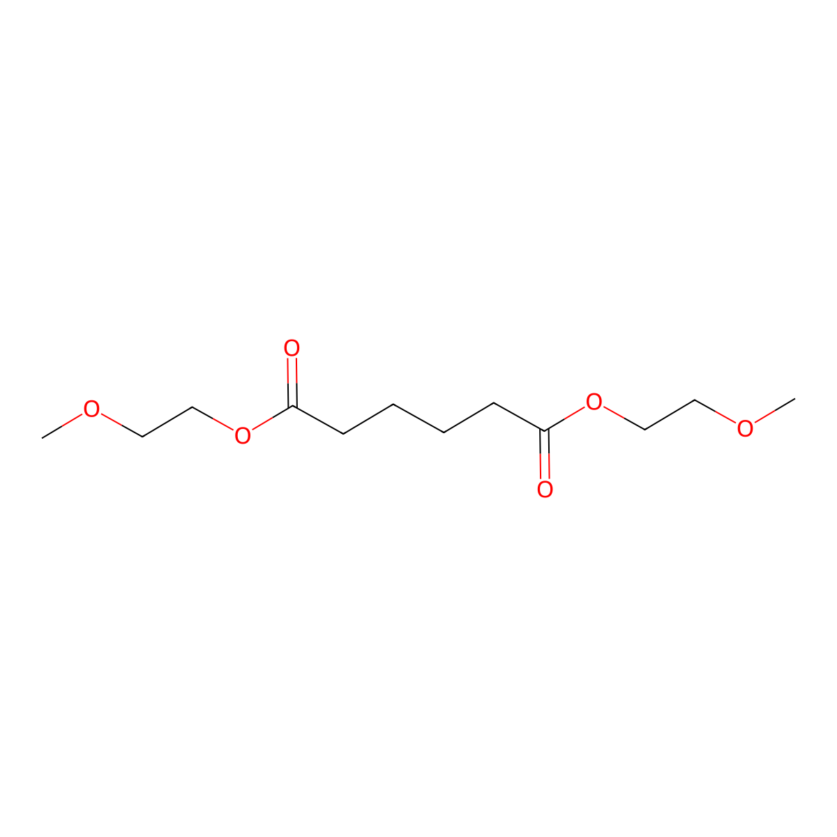 Bis(2-methoxyethyl) adipate molecular structure, CAS 106-00-3