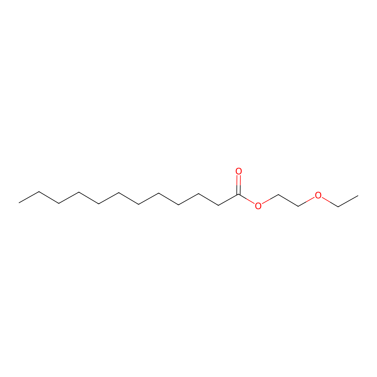2-Ethoxyethyl dodecanoate molecular structure, CAS 106-13-8