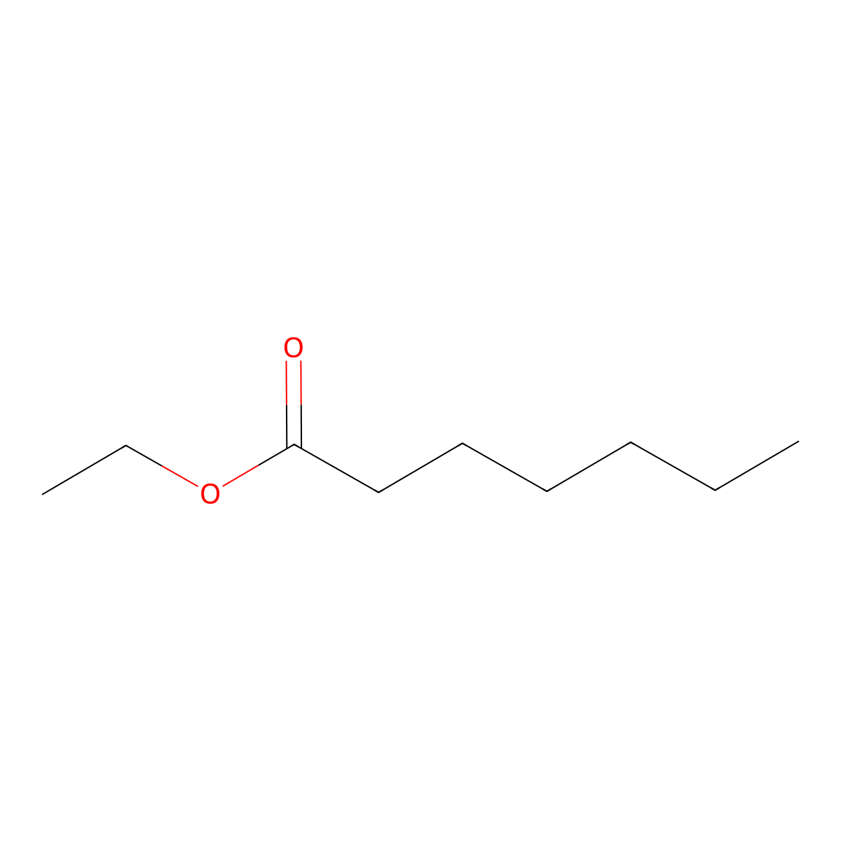 Ethyl Heptanoate molecular structure, CAS 106-30-9