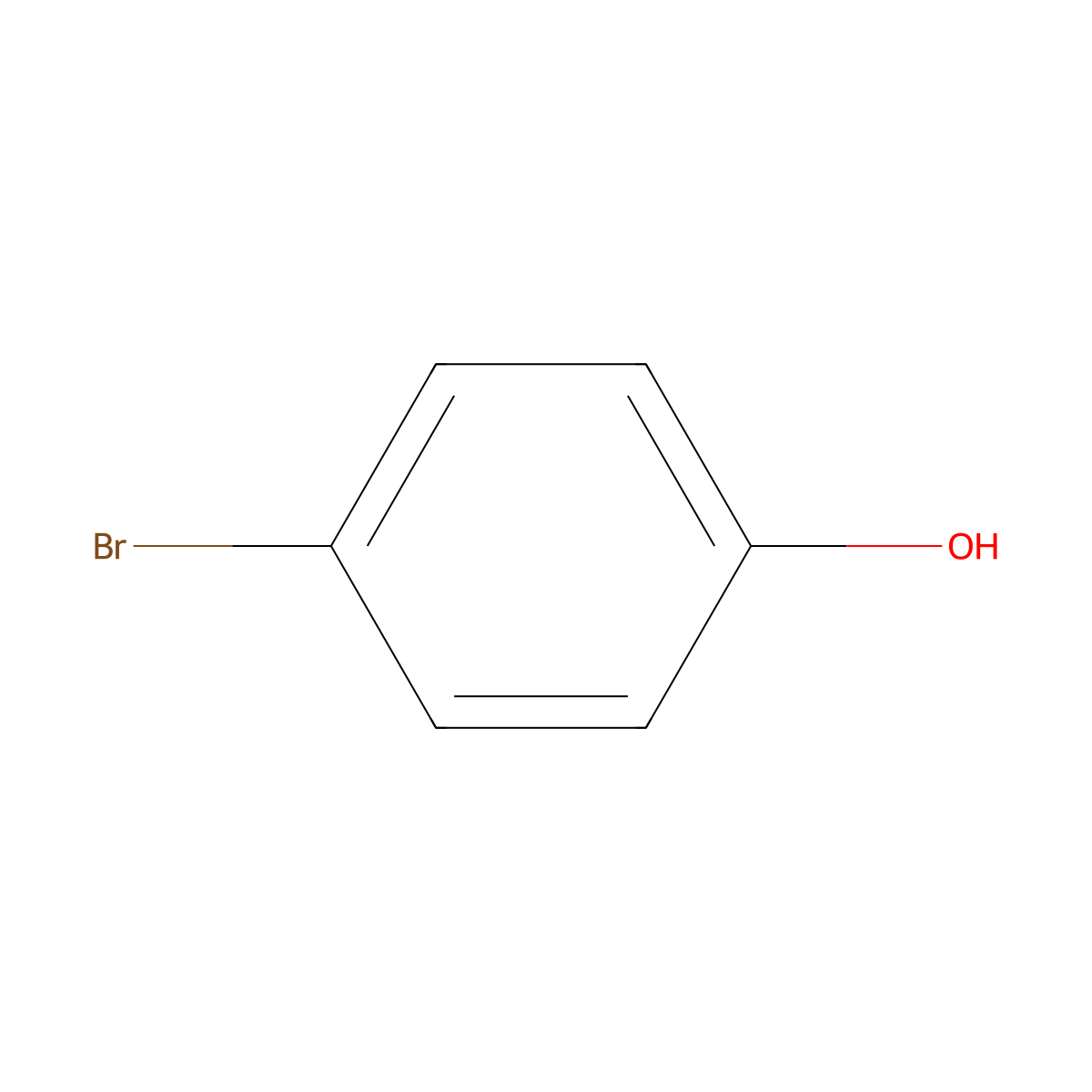 4-Bromophenol molecular structure, CAS 106-41-2