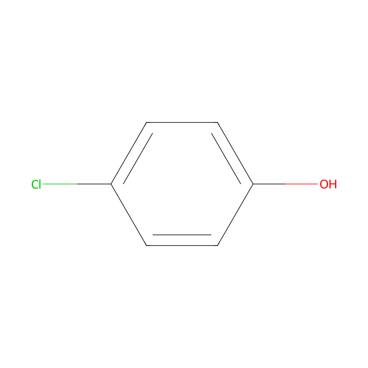 4-Chlorophenol molecular structure, CAS 106-48-9
