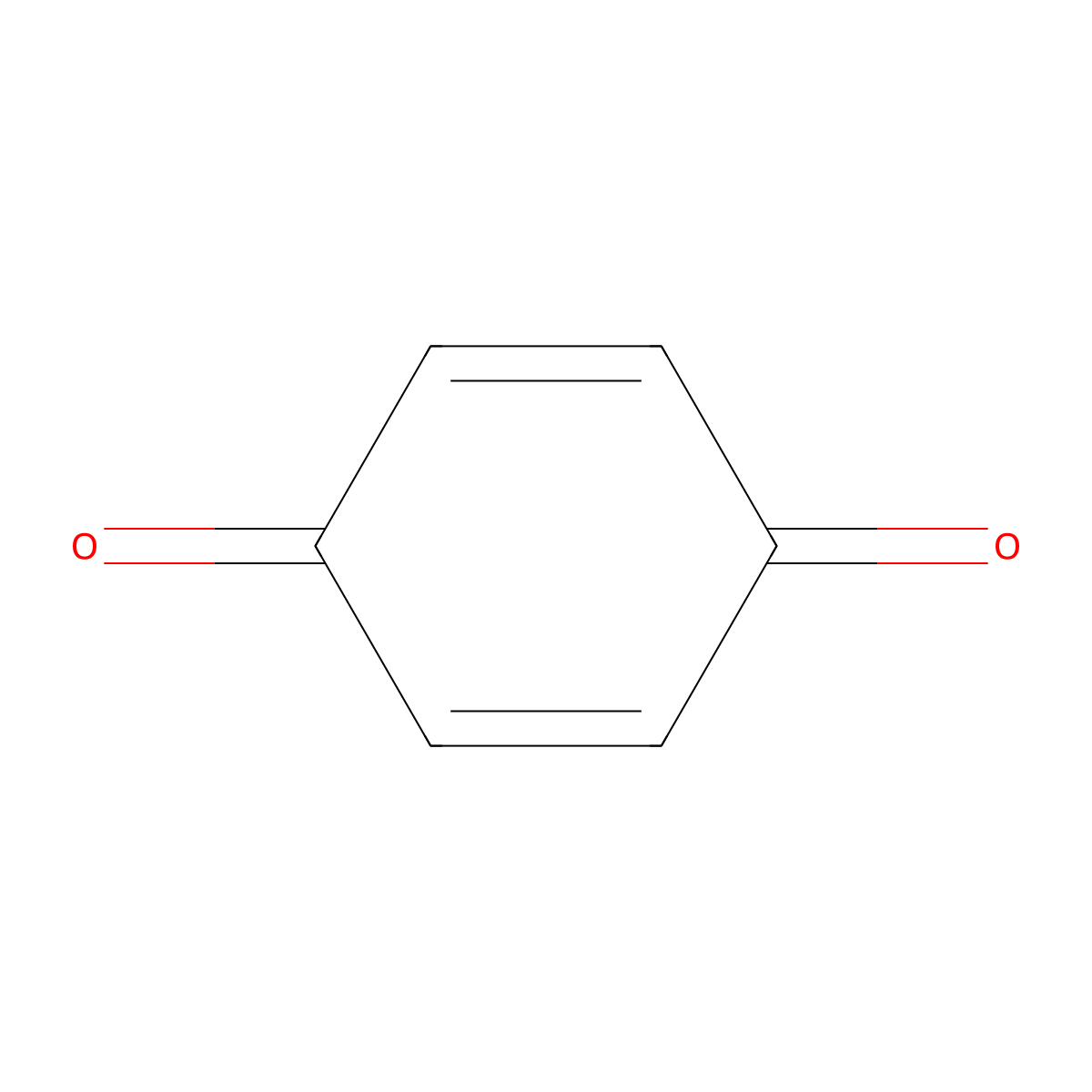 Quinone molecular structure, CAS 106-51-4