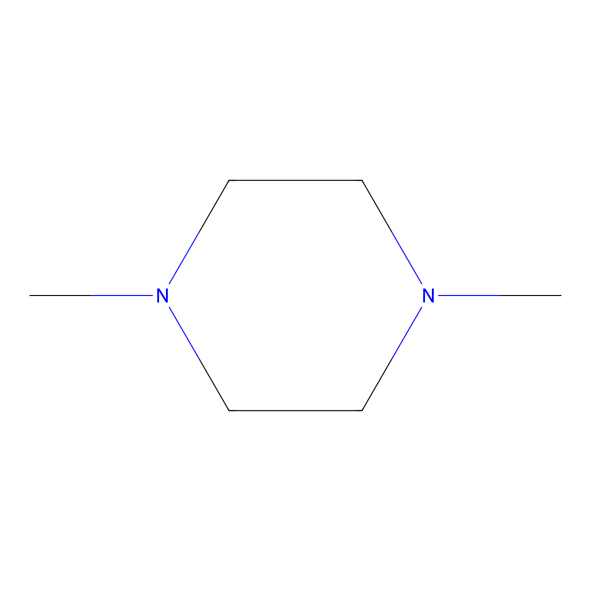 1,4-Dimethylpiperazine molecular structure, CAS 106-58-1
