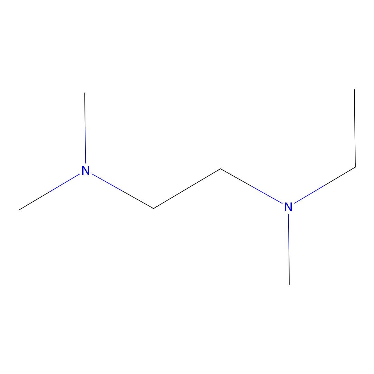 1,2-Ethanediamine, N1-ethyl-N1,N2,N2-trimethyl- molecular structure, CAS 106-64-9