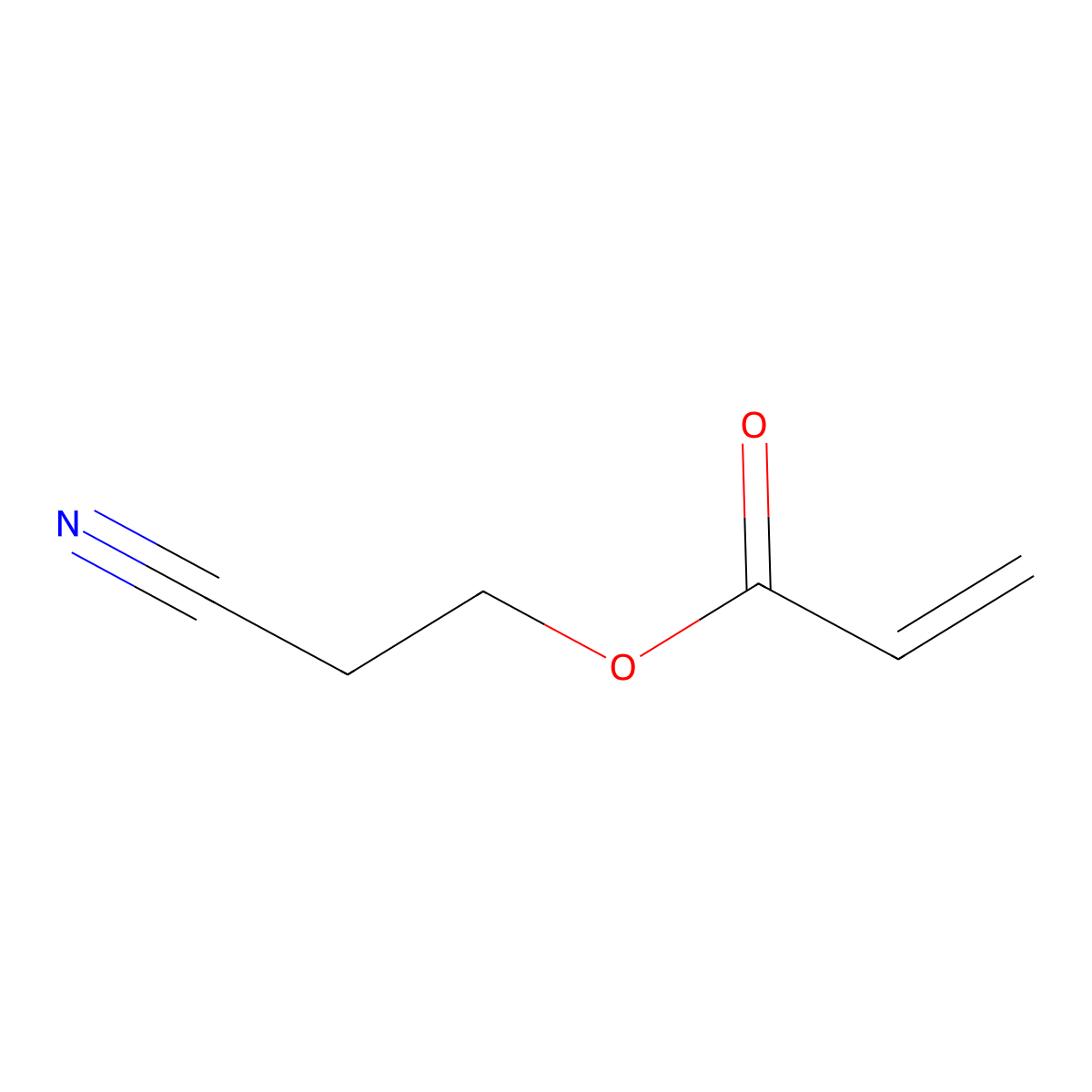 2-Cyanoethyl acrylate molecular structure, CAS 106-71-8