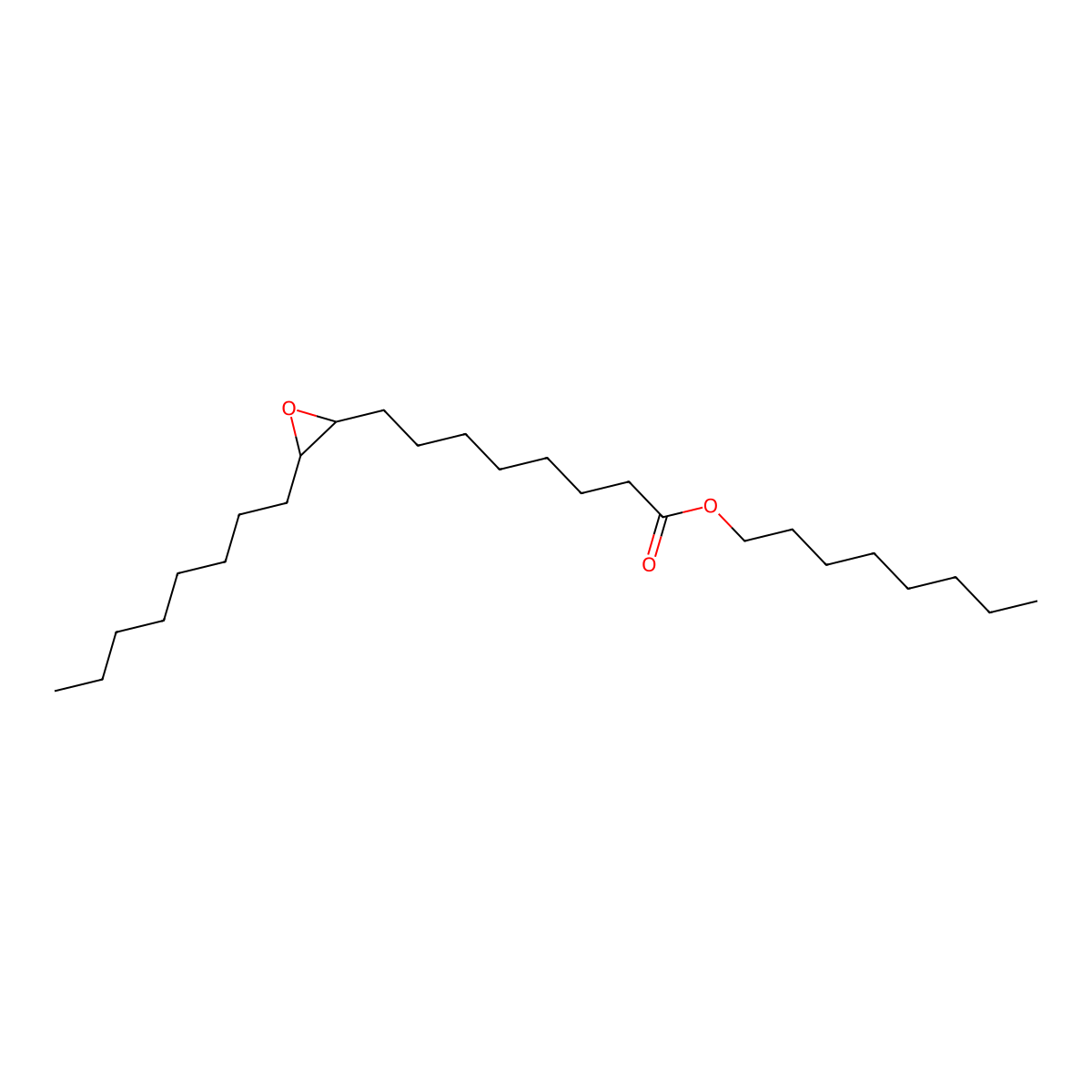 Oxiraneoctanoic acid, 3-octyl-, octyl ester molecular structure, CAS 106-84-3