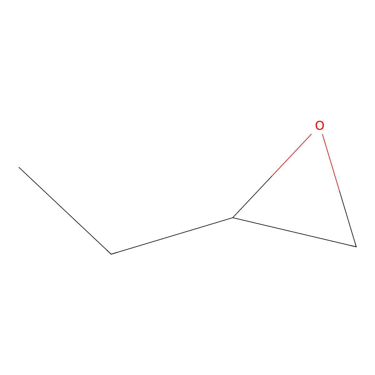 1,2-Epoxybutane molecular structure, CAS 106-88-7