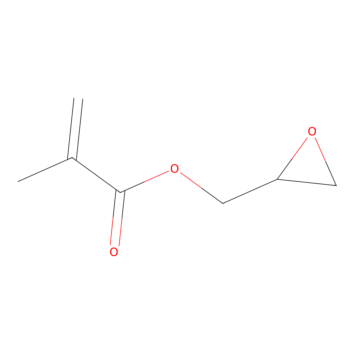 Glycidyl methacrylate molecular structure, CAS 106-91-2