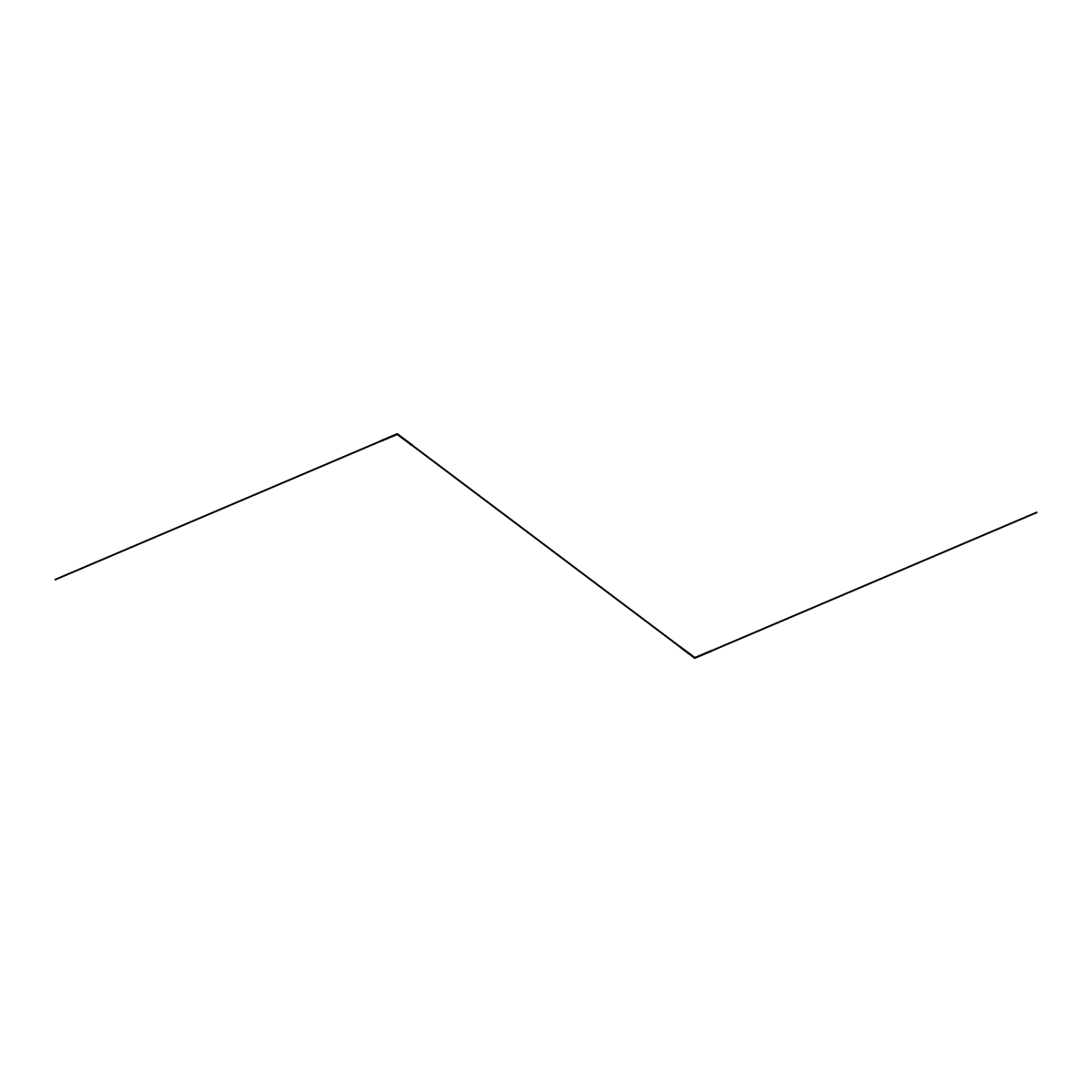 Butane molecular structure, CAS 106-97-8