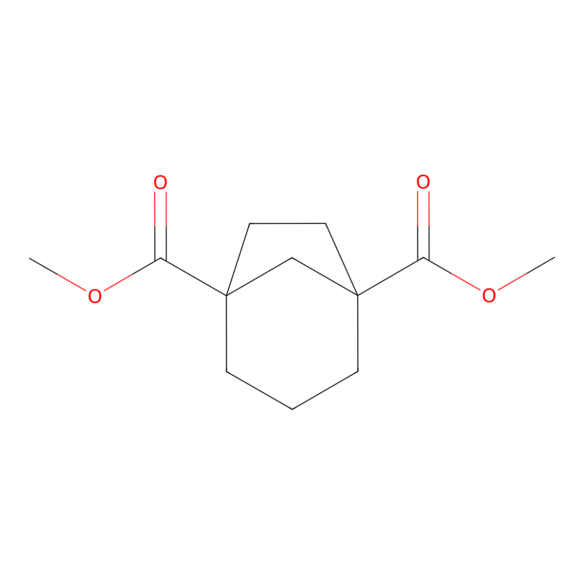 Dimethyl bicyclo[3.2.1]octane-1,5-dicarboxylate molecular structure, CAS 106004-11-9