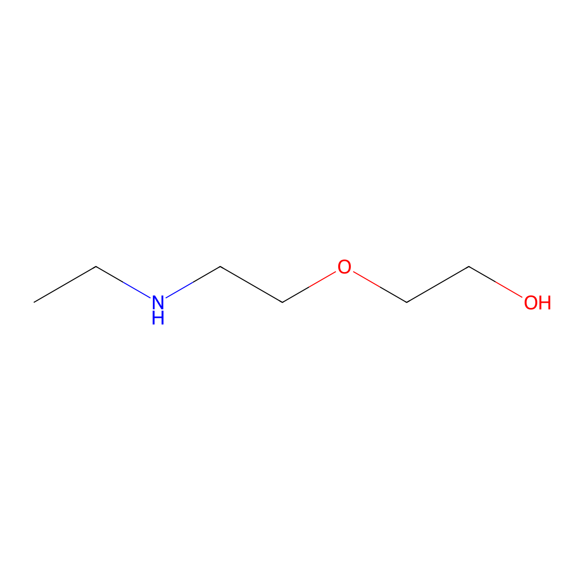 2-(2-(Ethylamino)ethoxy)ethan-1-ol molecular structure, CAS 106007-99-2