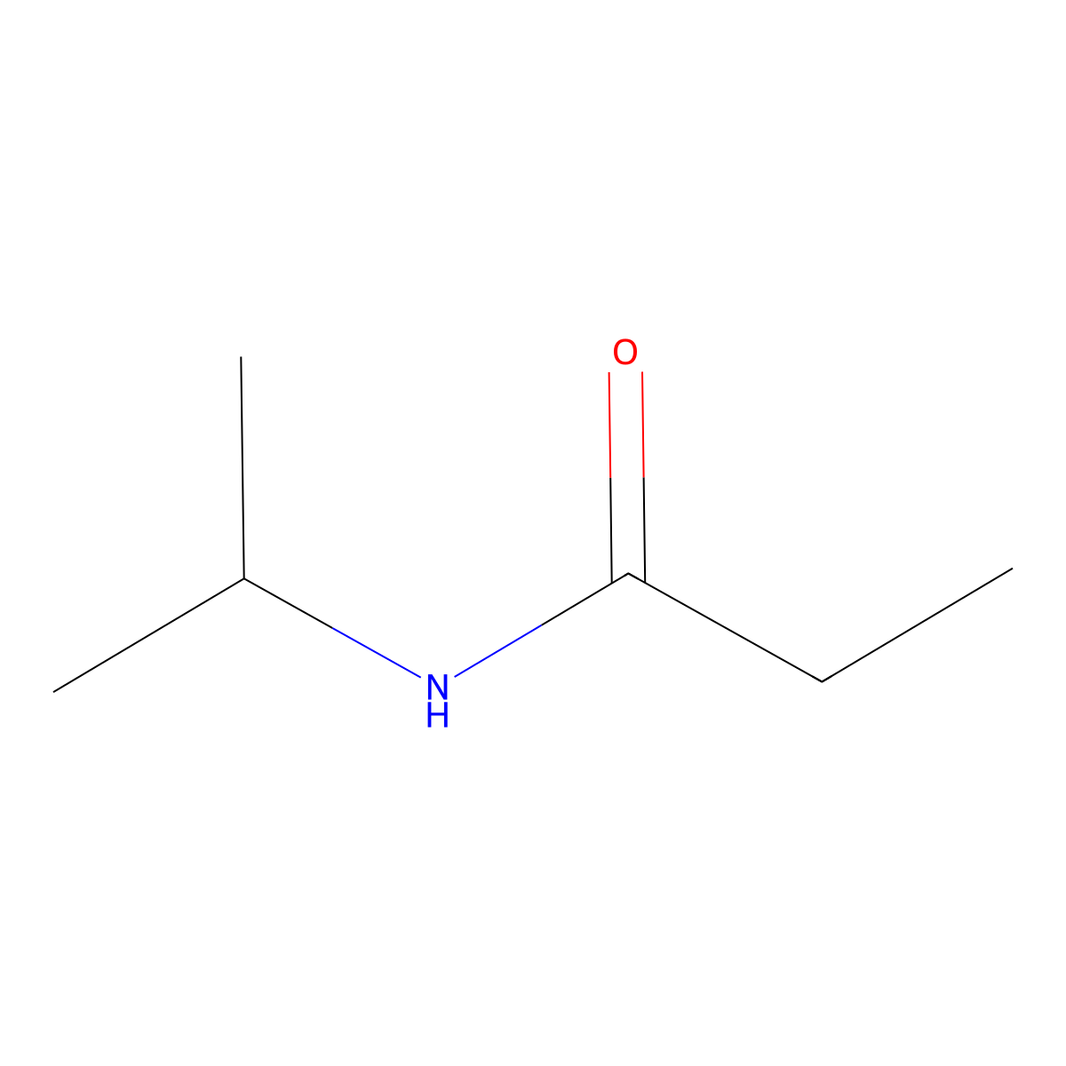 Isopropylpropionamid molecular structure, CAS 10601-63-5
