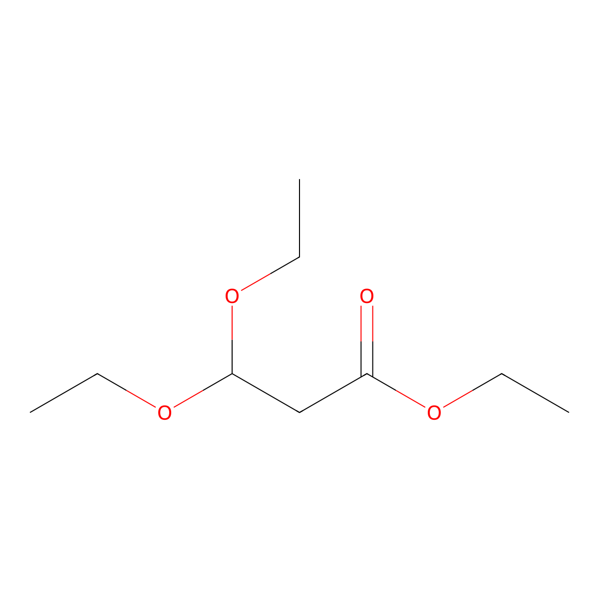 Ethyl 3,3-diethoxypropionate molecular structure, CAS 10601-80-6