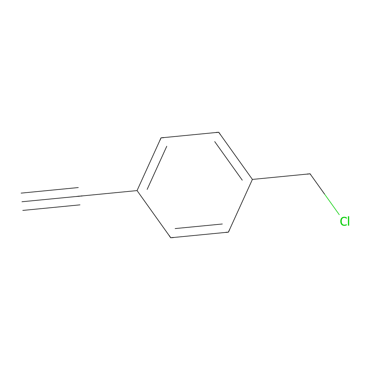 1-(Chloromethyl)-4-ethynylbenzene molecular structure, CAS 10601-98-6